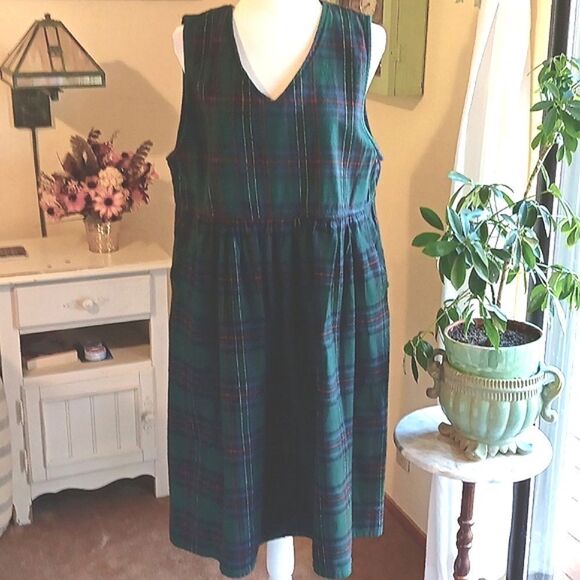 Vintage Honors Plaid Maternity Jumper Cottagecore, Coastal Cowgirl, Country - Picture 2 of 12